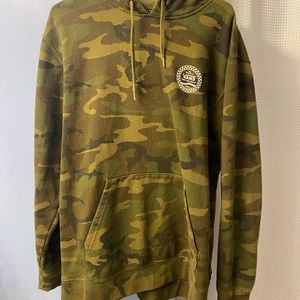Men’s Vans Camo Circle Logo Pullover Hoodie - Size Large